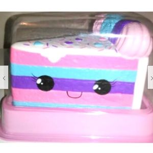 Silly Squishy Rainbow Cake Slice Pink Blue